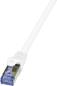 LogiLink câble de raccordement, Cat. 6A, S / FTP, 0,25 m, violet