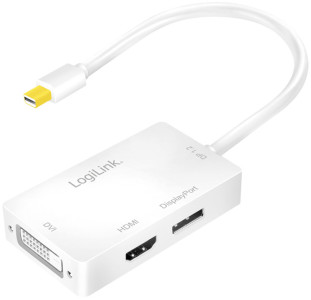 LogiLink Adaptateur mini DisplayPort mâle - DVI femelle +