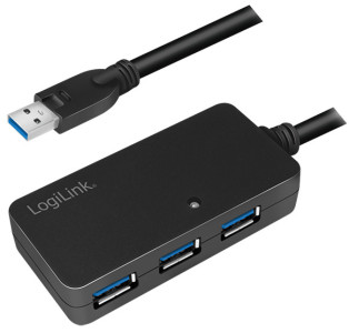 Logilink câble de rallonge actif 3,0 avec USB Hub, 10 m