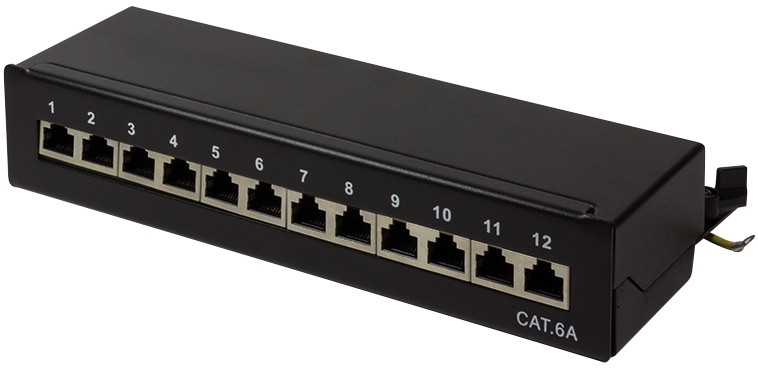 LogiLink panneau de brassage Patch Panel cat. 6A, 12-Ports,