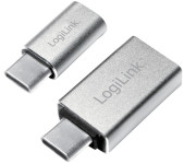 LogiLink kit d'adaptateur USB-C, 2 pièces, argent