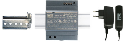 W&T adaptateur secteur 11020 100-240 V, 50-60 Hz, 24V/22 A DC (D)