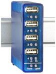 W&T Hub USB 2.0 pour utilisation industrielle, 4 ports pour W&T Hub USB 2.0 pour utilisation industrielle, 4 ports pour