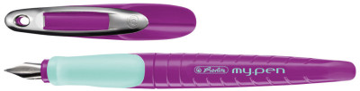 herlitz Stylo plume my.pen, largeur de la plume: M, rose/