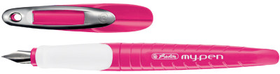 herlitz Stylo plume my.pen, largeur de la plume: M, rose/