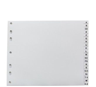 proOFFICE Intercalaire en plastique, A-Z, A4, surlarge, 20