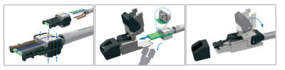 Telegärtner Connecteur RJ45 MFP8 T568A Cat.6a (profond)