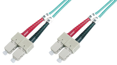 DIGITUS Câble à fibre optique, SC-Duplex - SC-Duplex, OM3,5m