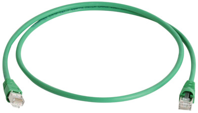 Telegärtner câble patch, Cat.6A (creux), S/FTP, 1 m, gris