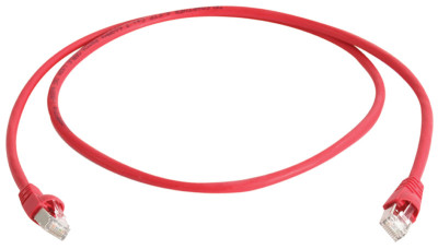 Telegärtner câble patch, Cat.6A, S/FTP (PIMF), 1 m, rouge
