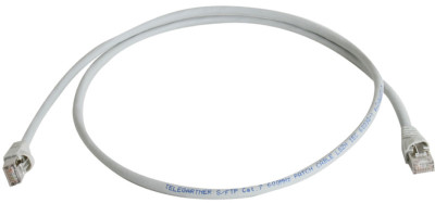 Telegärtner câble patch, Cat.6A (profond),S/FTP,0,25 m,blanc