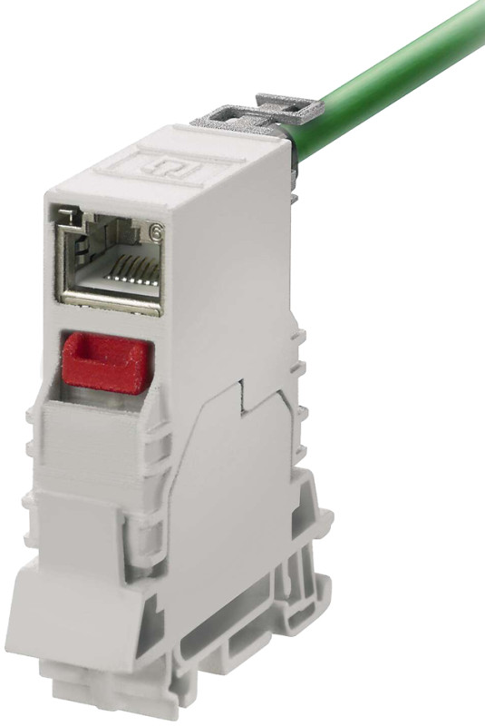 Telegärtner Connecteur pour rail STX, + femelle RJ45