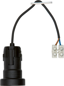 Éclairage BACHMANN plastique E27, avec un câble de 0,2 m