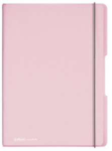 Herlitz Notizheft my.book flex Pastell, A4, PP-couverture, Rose-