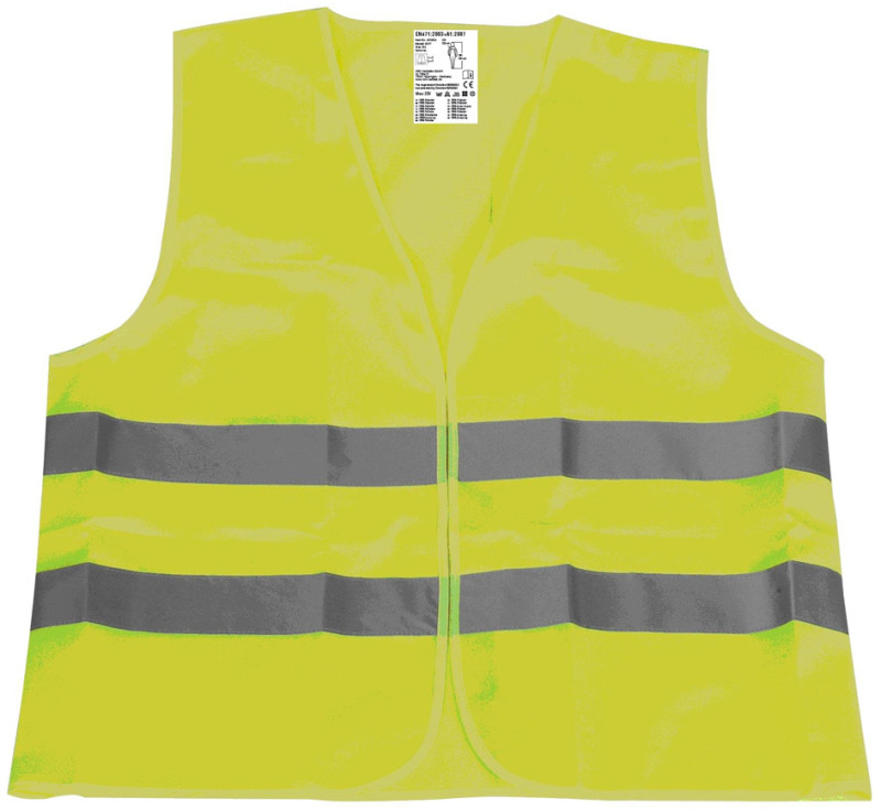 marges IWH gilet / DIN EN 471, polyester, jaune