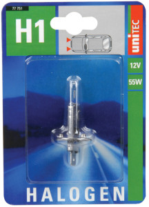 uniTEC ampoule halogène H1 pour projecteur principal, 12 V,