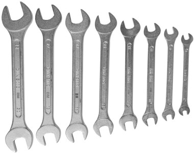 BRÜDER MANNESMANN Jeu de clé à fourche, 8 pièces