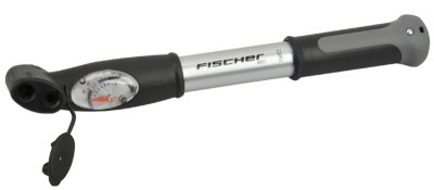 FISCHER Mini pompe à air pour vélo, en aluminium, hauteur: