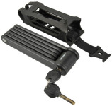 FISCHER Cadenas pliable pour vélo avec un support, longueur: FISCHER Cadenas pliable pour vélo avec un support, longueur: