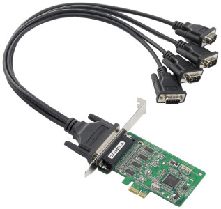 MOXA  Serial Board PCI Express Smart RS-232 4 ports, DB9