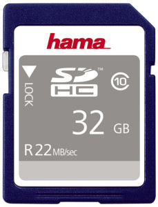 hama Carte mémoire High Speed Gold SecureDigital, 32 Go