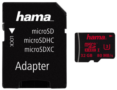 hama Carte mémoire Micro SecureDigital HC, Classe 3, 64 Go