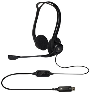 Logitech PC Headset 960 USB, noir, port USB