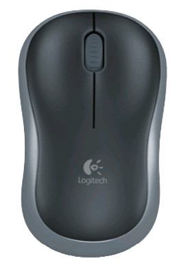 Logitech Souris optique M185, sans câble, gris foncé