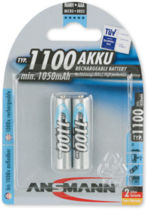 ANSMANN Pile NiMH Premium, Micro AAA, 1.000mAh, blister de 4