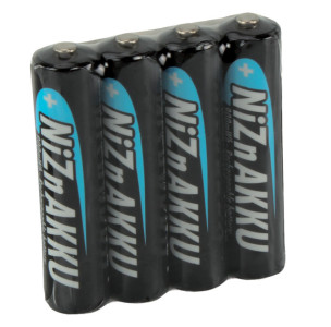 ANSMANN Pile nickel-zinc, Micro AAA, 550 mAh, Shrink de 4