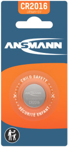 ANSMANN Pile bouton en lithium CR1025, 3 Volt, blister d'1