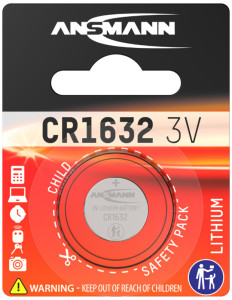 ANSMANN Pile bouton en lithium CR1025, 3 Volt, blister d'1