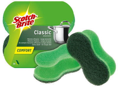 Scotch-Brite tampon à récurer classique Confort, couleur: vert