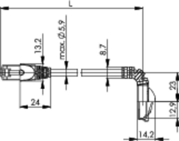 Telegärtner câble réseau, cat.6A (profond), S/FTP, 1,5 m,