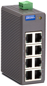 MOXA Unmanaged Industrial Ethernet Switch, 8 ports, EDS-208