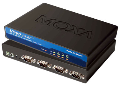 MOXA hub RS-232 avec port USB 2.0, 4ports,desktop, sans bloc