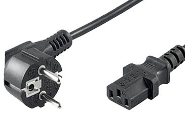 shiverpeaks BASIC-S Câble d'alimentation, 5,0 m, noir