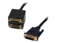 MCL Samar : ADAPTER cable DVI-I MALE/ 2 X DVI-I FEMALE - 20 CM