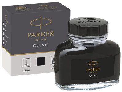 PARKER Flacon d'encre QUINK, contenu: 57 ml, noir