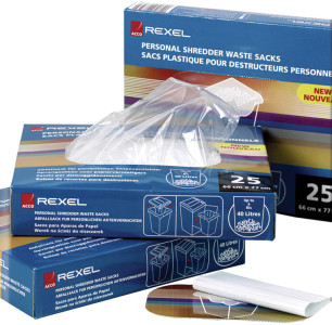 REXEL Sac poubelle pour destructeurs de documents à partir