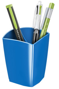 CEP Pot à crayons GLOSS, 2 compartiments, bleu océan