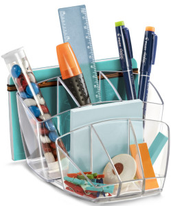 CEP Pot à crayons CONFORT, 8 compartiments, transparent