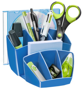 CEP Pot à crayons GLOSS, 8 compartiments, blanc