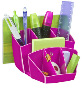 CEP Pot à crayons GLOSS, 8 compartiments, blanc