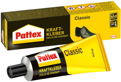 Pattex Colle de contact classic, avec solvant, tube de 50 g