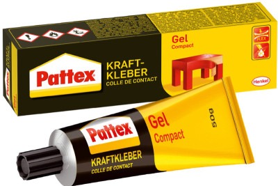 Pattex Colle de contact Gel Compact, avec solvant, tube de