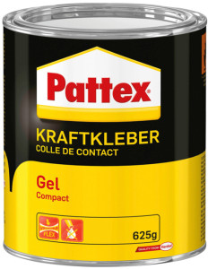 Pattex Colle de contact Gel Compact, avec solvant, tube de