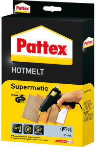 Pattex Pistolet à colle HOT SUPERMATIC, noir/jaune