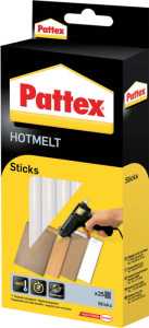 Pattex Cartouche pour collage à chaud HOT STICKS, ronde,