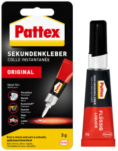 Pattex Colle liquide instantanée Classic, tube de 3 g